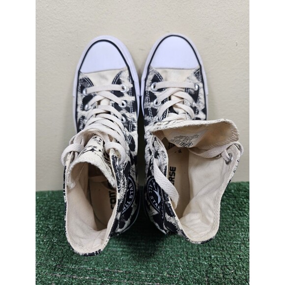 Converse Chuck Taylor All Star Cheetah Hi Top Shoes Womens Size 7 553399F - Picture 6 of 12
